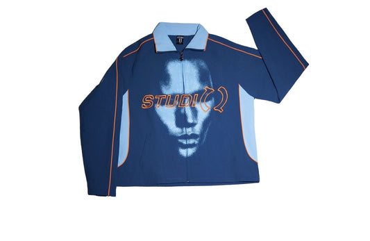 Grace Jones Track Jacket Blue