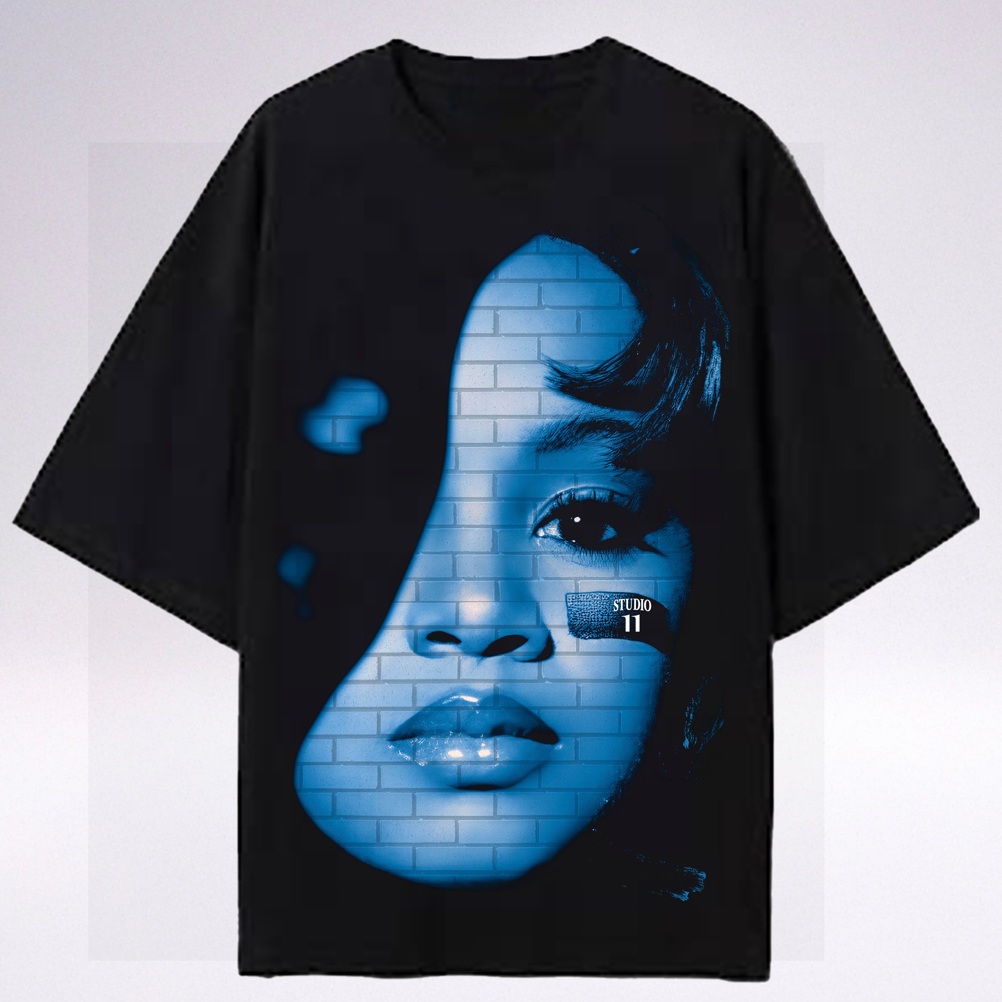 “Faith Connection“asymmetry nosleeve tee ASYMMETRICAL STAR LONGSLEEVE BLACK – NO/FAITH STUDIOS